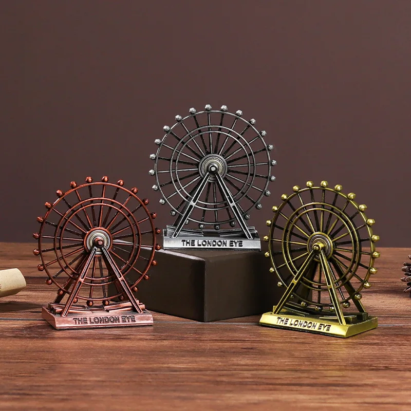 

Ferris Wheel Model Finger Gyro Ornaments Creative Home Rotating Metal Decoration Ferris Children's Educational Toys Zinc Alloy