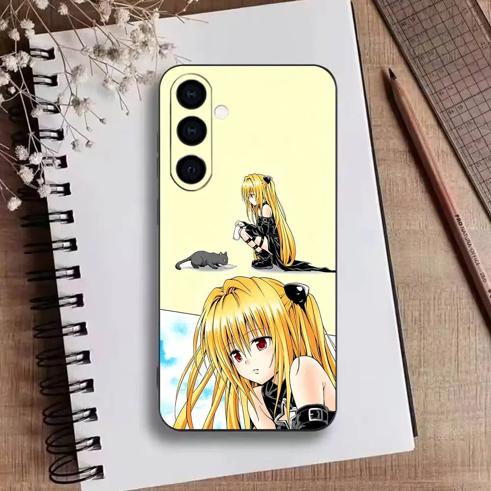 Фото Чехол для телефона Konjiki no Yami To LOVE Ru для Samsung Galaxy A73, A72, A71, A70, A53, A52, A51, мягкий силиконовый черный чехол №3