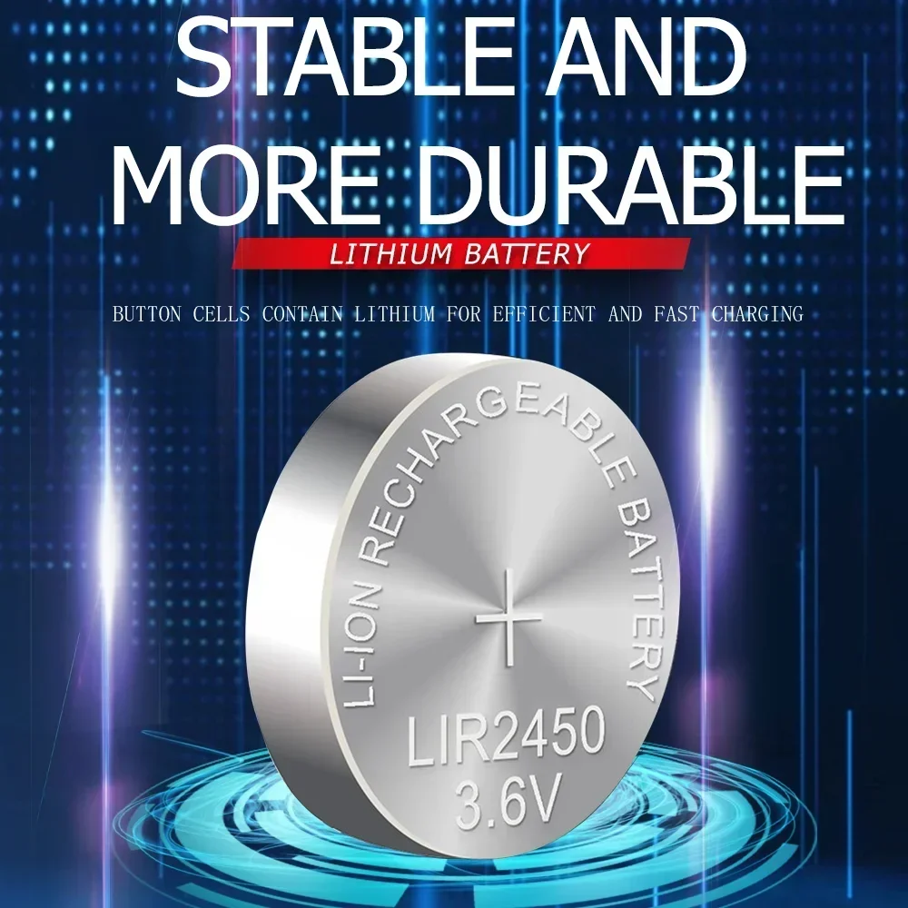 Литиевая аккумуляторная батарея LIR2450 100 шт