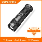 фонарик мощный SupFire GT60 xhp90, 36 Вт, Ультраяркий светодиодный фонарь с мягким светом, перезаряжаемый через USB, 8100 мА  ч, мощный фонарик для кемпинга фонарь
