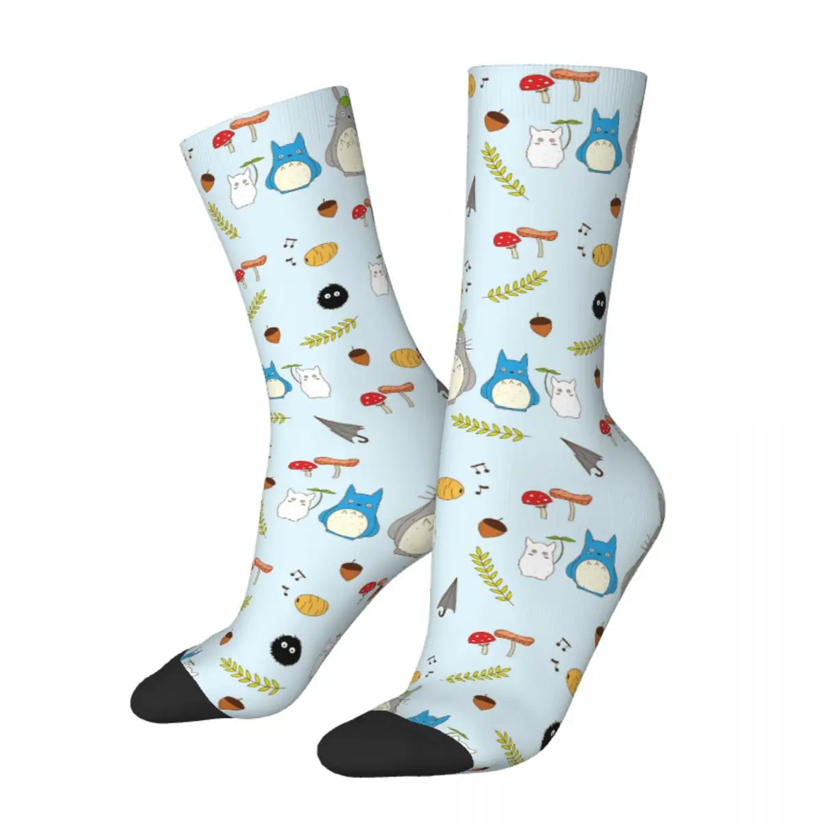 

Happy Funny Male Men Socks Casual Cute My Neighbor Totoro Studio Ghibli Anime Sock Sport Women's Socks Spring Summer Autumn