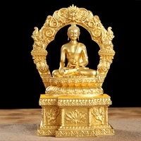 wholesale buddha sakyamuni omnipotent tathagata buddha statue temple altar worship copper mandala buddha safe health good luck
