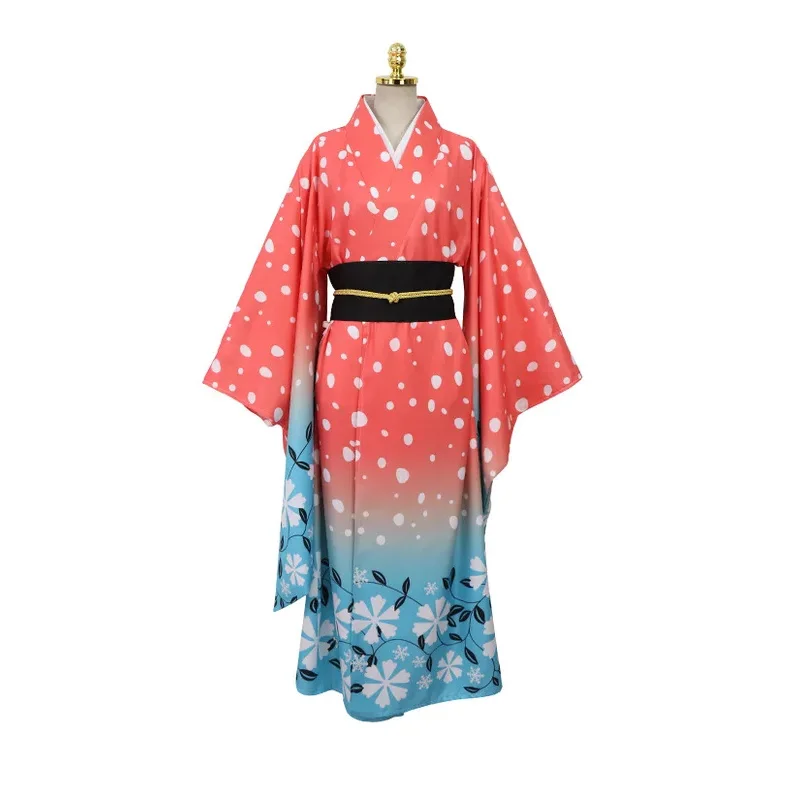 Женский костюм для косплея из аниме рассекающий демонов кимоно акана в японском