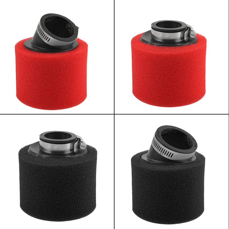 Esponja de filtro de aire de espuma, limpiador de 32mm, 35mm, 38mm, 42mm, 45mm y 48mm para el cuello, codo doblado, Scooter, Dirt Pit Bike, motocicleta, RED Kayo BSE