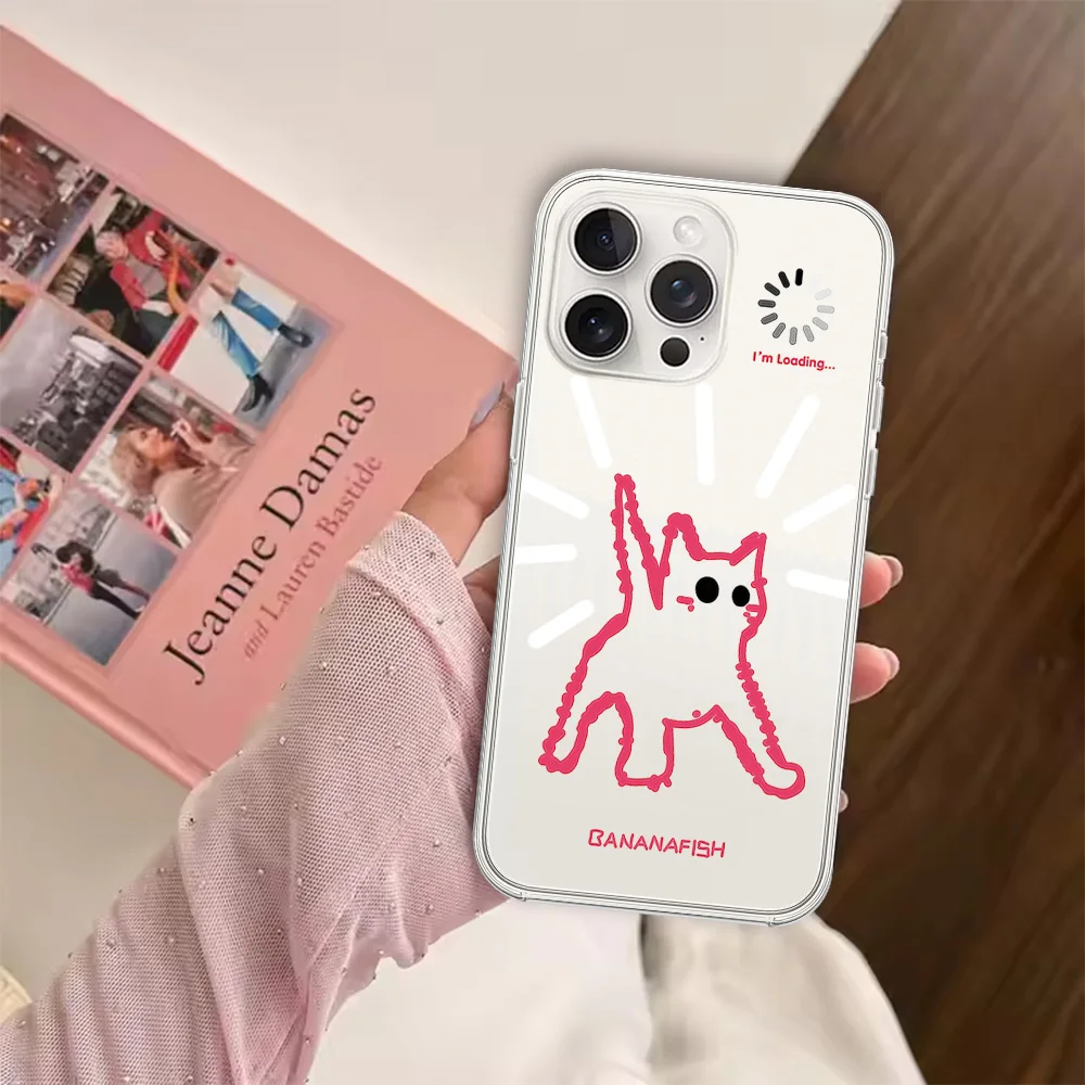 Модный нишевый Простой Черный кот для Samsung Galaxy S23 S22 S21 S20 Plus Lite ультрапрозрачный