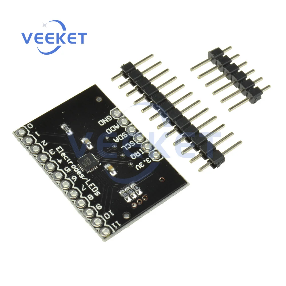 

I2C Interface Capacitive Touch Sensor Controller Module MPR121 keyboard LCD Touchpad Buzzer Development Board for Arduino