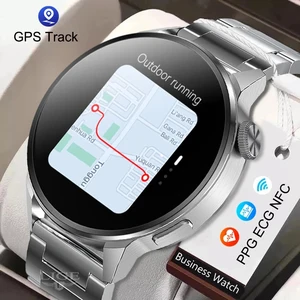 LIGE NFC Smart Watch Bluetooth Call Sport GPS Track Smartwatch Women Blood Oxygen Heart Rate ECG Sma