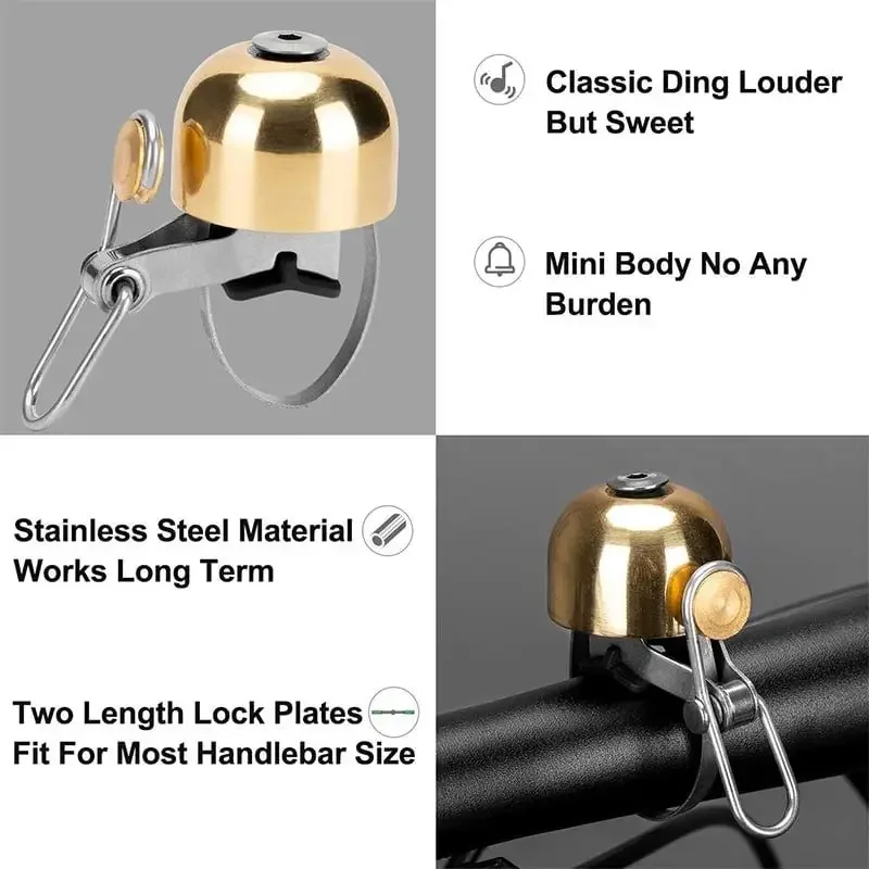 Очень изящный колокольчик Изысканный съемный Фотофон винтажный велосипедный с