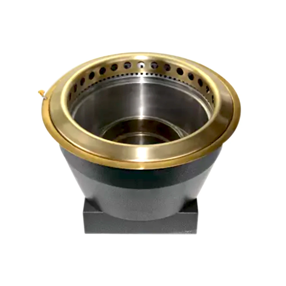 

Korean charcoal downdraft exhaust bbq chimney grill aluminum duct pipe BBQ grill
