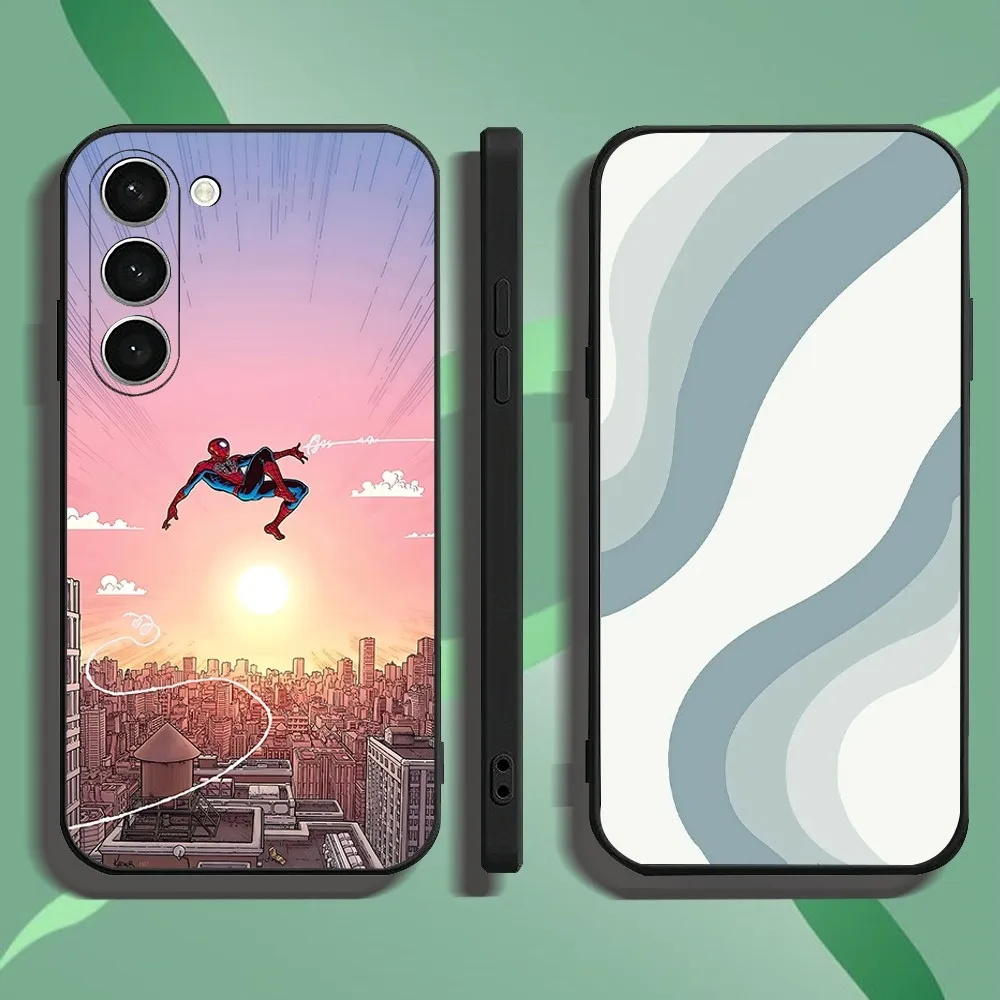 Чехол для телефона Hero S-Spider-M-Man Samsung Galaxy A52 A12 A51 S21 Edge S22 ULTRA S23 S20LITE Plus Ultra Black Cover