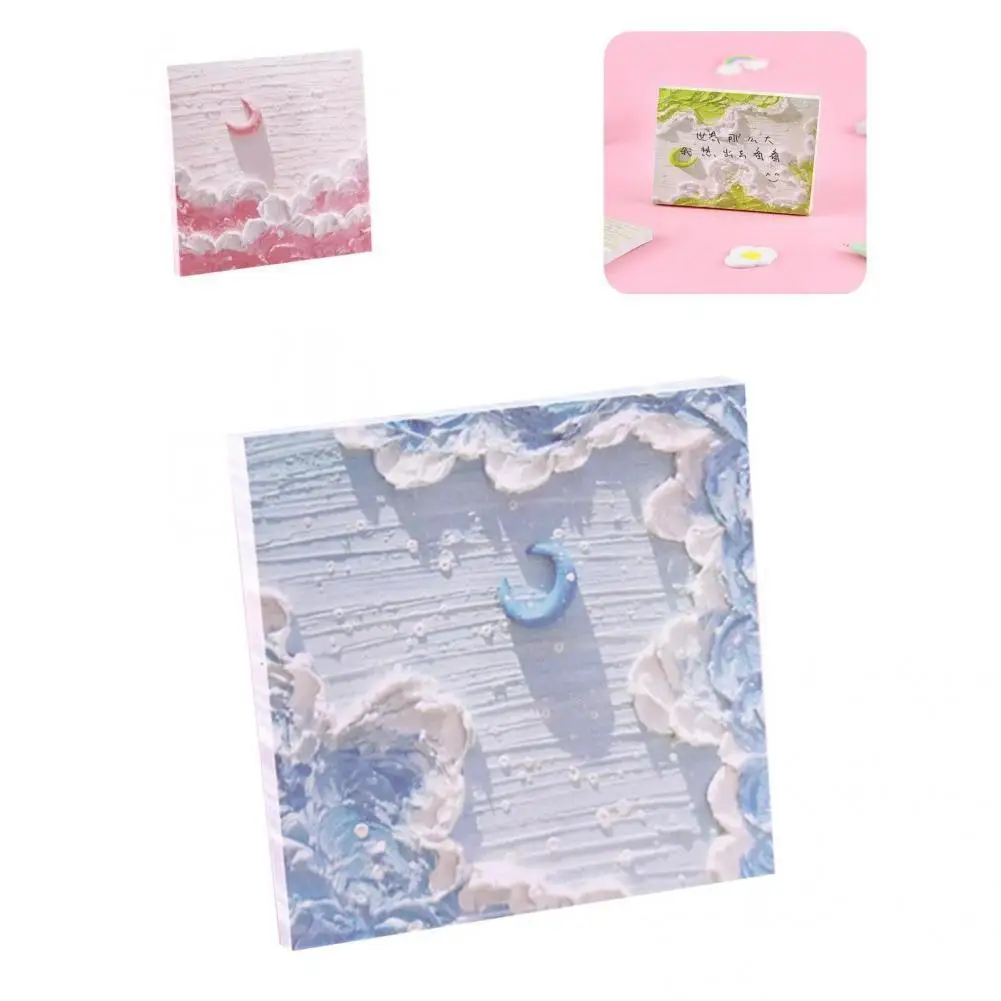 

50/80 шт., многоразовые клейкие блокноты для заметок