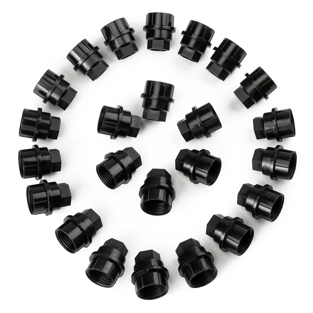 100 шт. черные колпачки на колесных гаек 15646250 для Chevrolet C1500 Express Tahoe GMC C2500 Yukon Cadillac