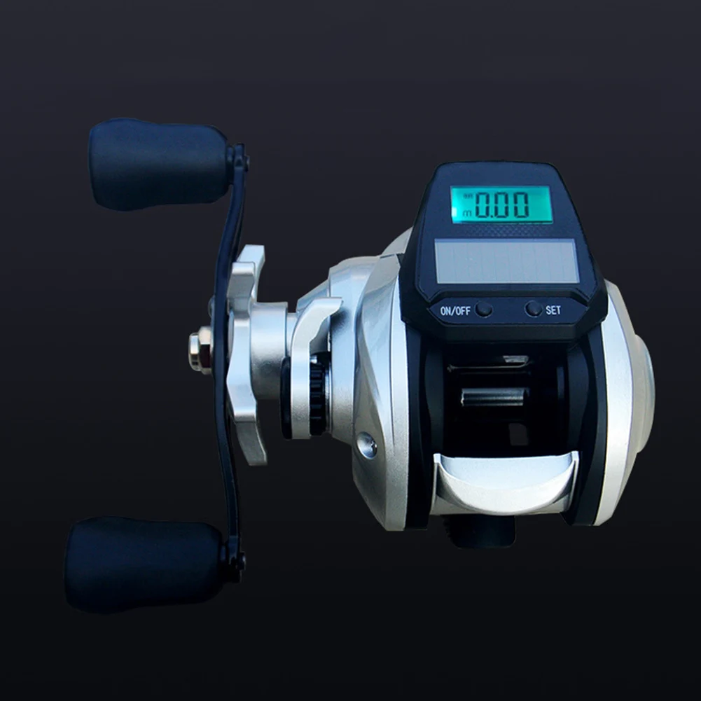 

Brand New Compact Fishing Reel Backlighting Display Bite Alarm Digital Fishing Baitcasting Nylon Rechargeable Reel