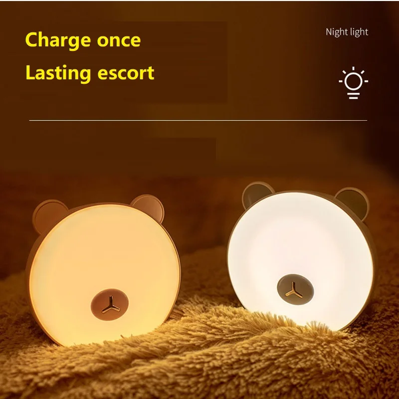 

LED small night light touch sensor bear animal light children’s holiday gift sleeping creative bedroom desktop decoration light