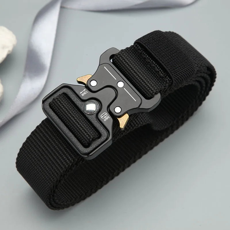 

FRALU belt men outdoor hunting metal tactical belt multi-function alloy buckle high quality Marine Corps canvas belt for men