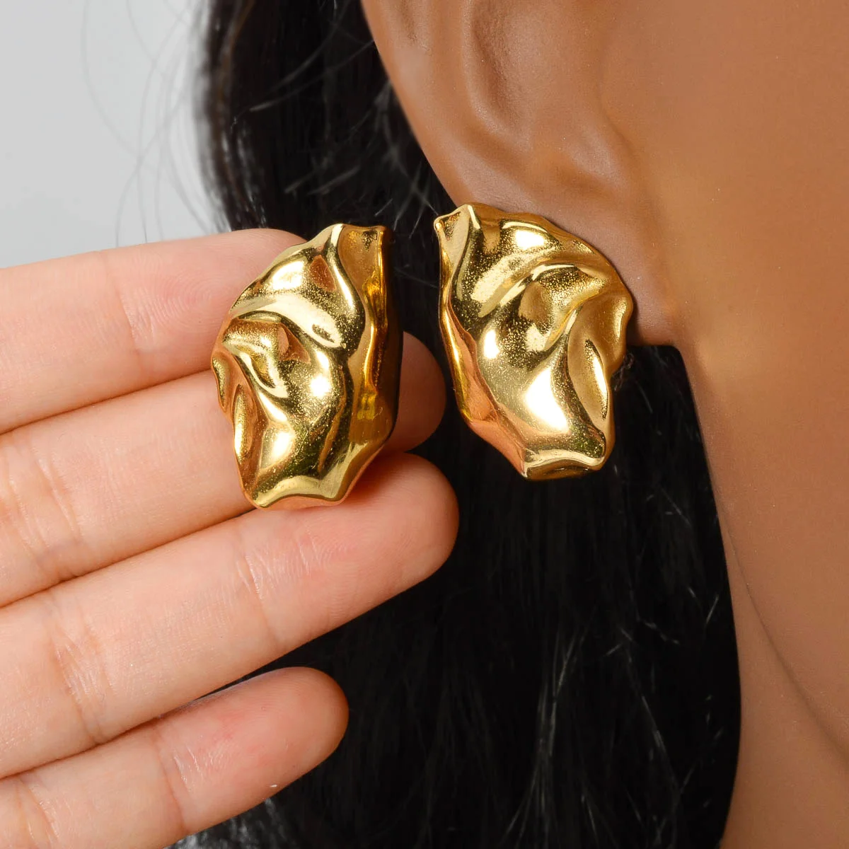 ZEADear серьги-ракушки металлические украшения серьги золотого цвета из