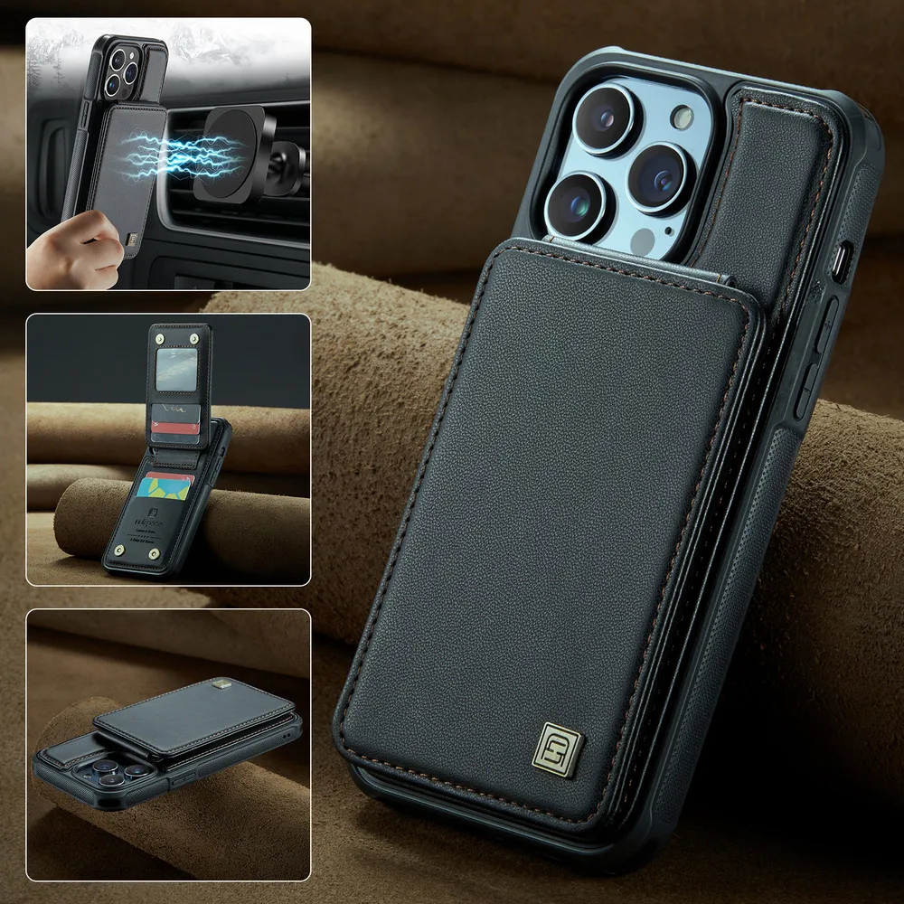 

For iPhone 15 14 13 12 11 Pro Max 5G RFID Luxury Leather Wallet Case For iPhone 15 Plus Back Cover iPhone14 13 12 11 Pro Etui
