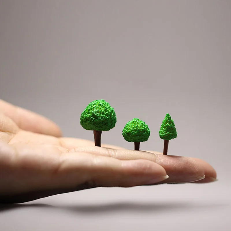 

Green Tree Highway Model Car Miniature Succulents/ Moss Landscape DIY Fairy Garden Decoration Photography Props