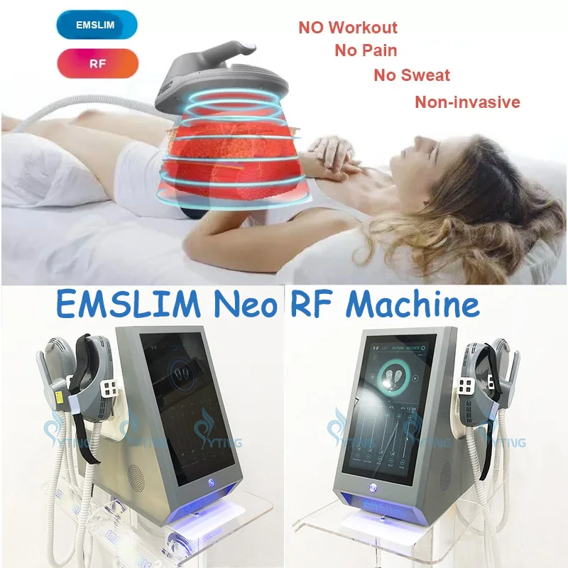 

Emslim Neo 4 Handles Hiemt Machine RF EMS Muscle Building Body Shaping Fat Reduction Electromagnetic Simulation Machine