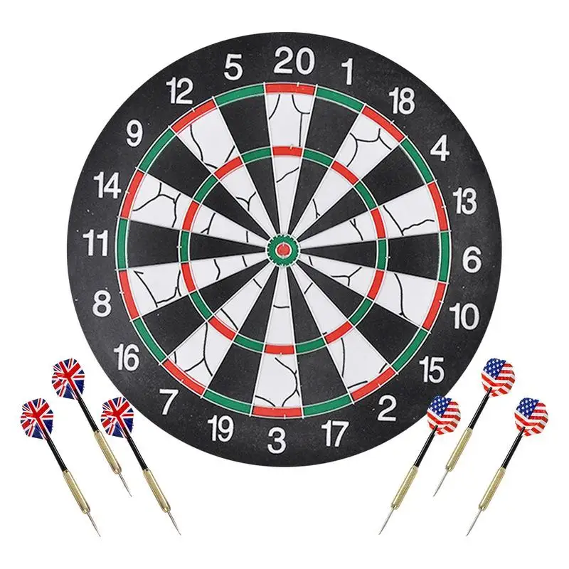

Large Dart Board For Adults Double Sided Professional Dart Board Toy With Steel Tip Darts Professional Dart Board With Steel Tip