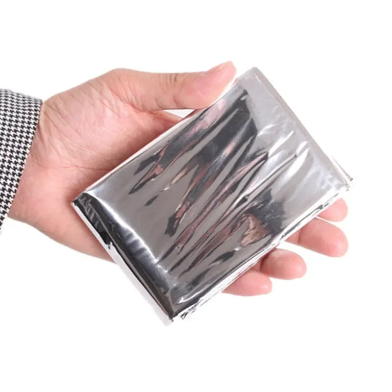 

Emergent Blanket Mylar Thermal Outdoor Survive First Aid Kit Rescue Space Foil Camp Hike Mountaineer Bug Out Bag Heat Retain