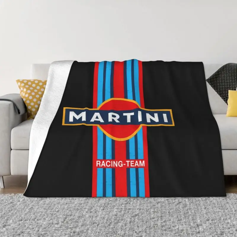 

Martinis Racing Blanket 3D Print Soft Flannel Fleece Warm Sportscar Sports Stripe Throw Blankets for Office Bedding Sofa Quilt