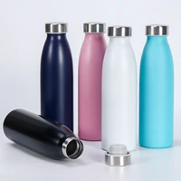 stainless steel insulation straight cup portable 500ml double wall water bottle for outdoor thermal 6 12 hours