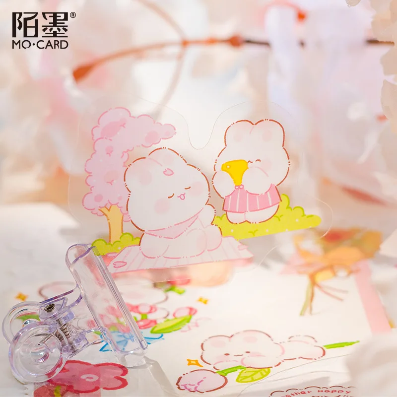 46 см милый чехол с наклейками для домашних животных плюшевый розовый кролик