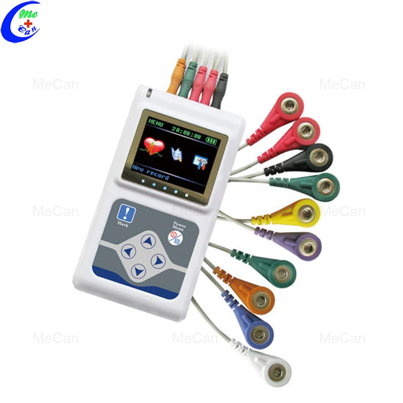 Портативная 12-канальная машина для контроля ЭКГ holter с анализатором