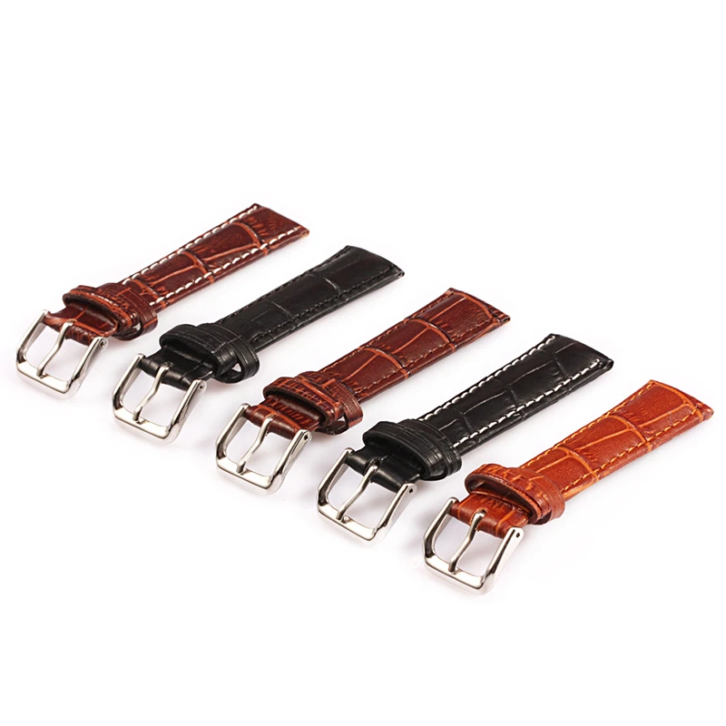 UTHAI Z08 Watch Band Genuine Leather Straps 10-24mm Watch Accessories High Quality Brown Colors Watchbands