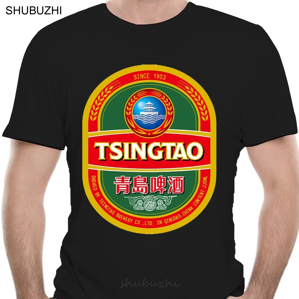 

Men T Shirt tsingtao beer t-shirt tshirts Women T-Shirt cotton tshirt men summer fashion t-shirt euro size
