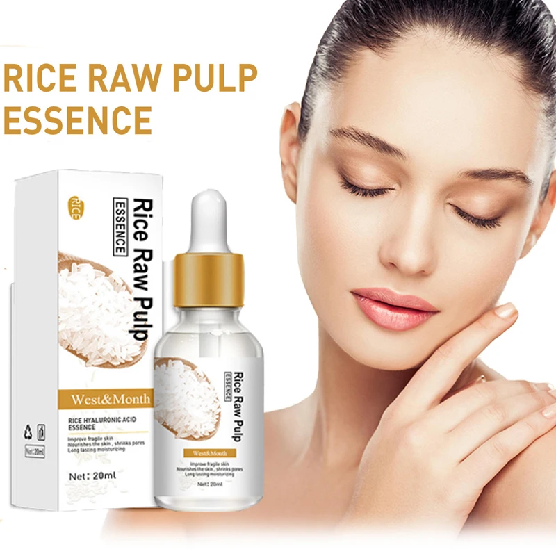 

White Rice Wrinkle Remover Face Serum Hyaluronic Acid Fade Fine Line Anti Aging Lifting Firming Moisturizing Whitening Skin Care