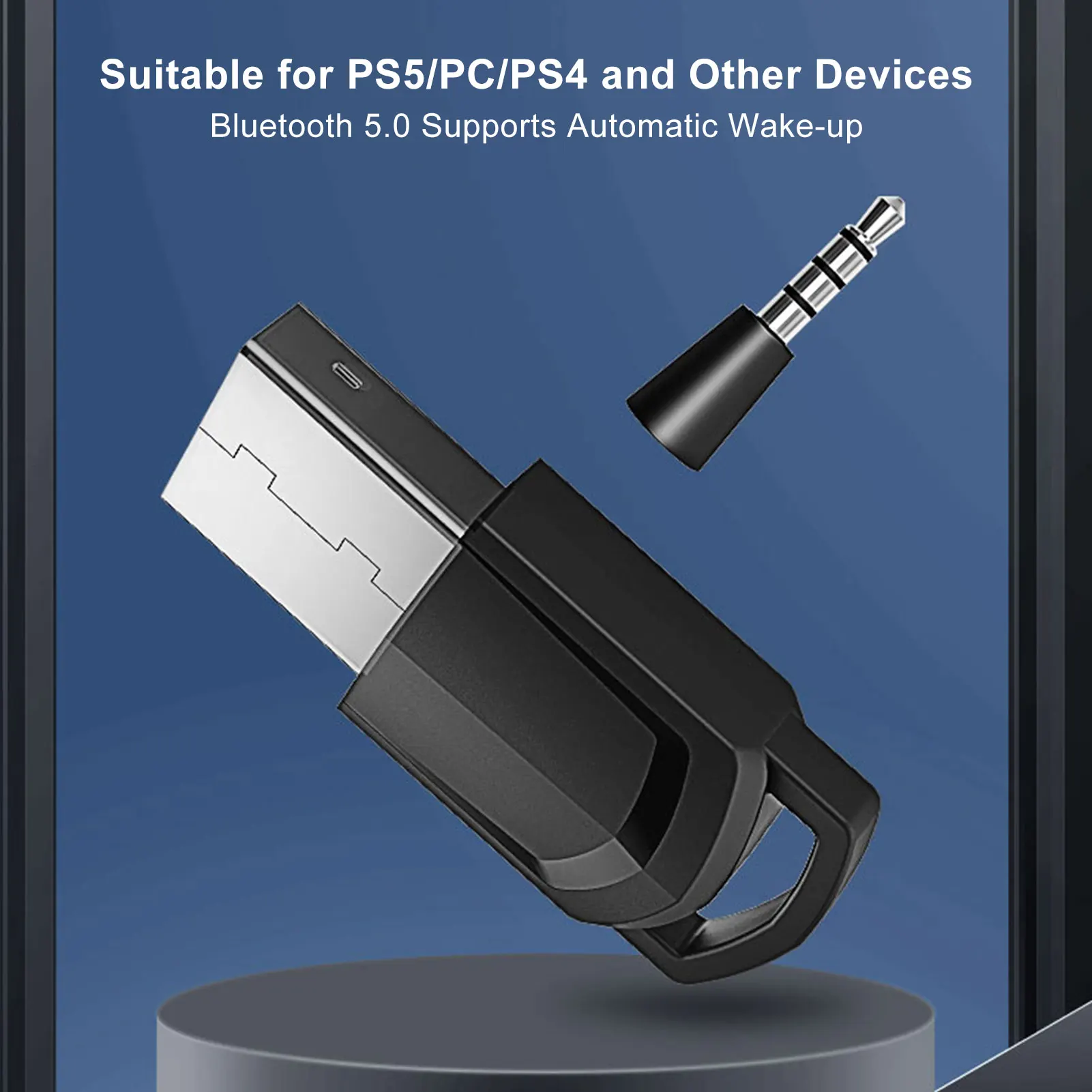 USB беспроводной адаптер для PS5 PS4 игровая консоль ПК гарнитура Bluetooth 5 0 наушники
