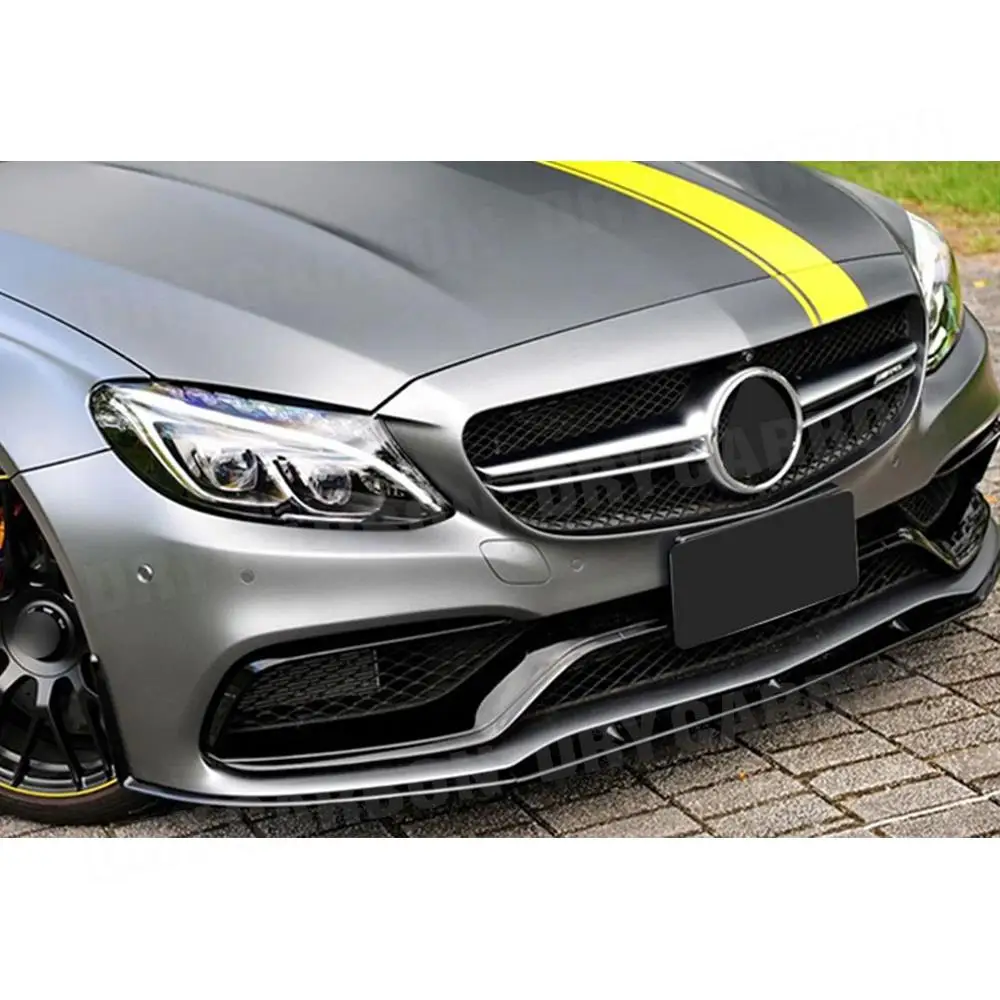 Передний бампер из АБС-пластика с эффектом углеродного волокна спойлер на