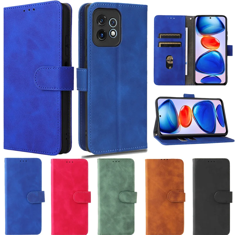 

Роскошный кожаный однотонный чехол для Motorola Moto Edge 40 edge40 30 Pro, защитный чехол с отделением для карт