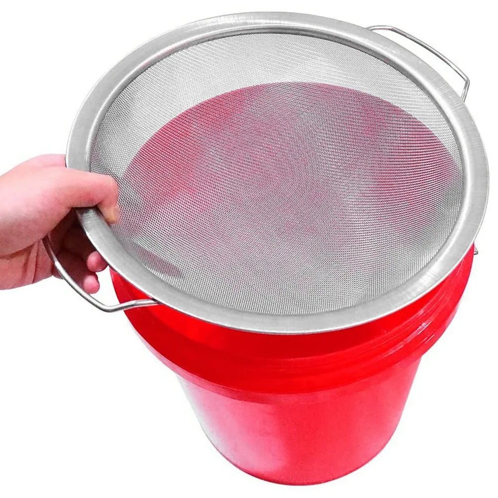 

Paint Strainer Mesh Stainless Steel Paint Emulsion Honey Funnel Filter Cover Filter Tool Product 60-Mesh 11.4Inch Width