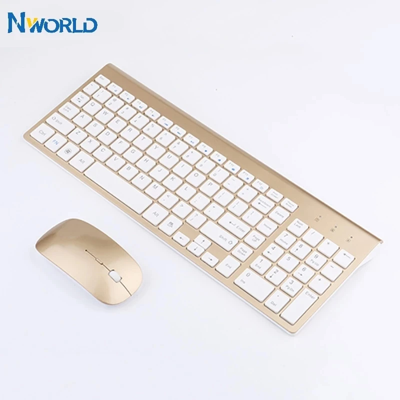 And Mouse Combo 102 Keys Low-noise Wireless Keyboard Mouse For Mac Pc Windowsxp/7/10 Tv B Smooth Body