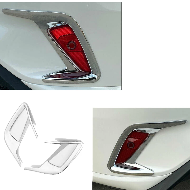2 шт. накладки для фонаря противотуманная задняя хромированная лампа хэтчбека Ford