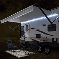 

RecPro RV Camper автодом для путешествий прицеп 12 'Белый светодиодный тент вечерние с монтажным каналом и белой печатной платой 12 В