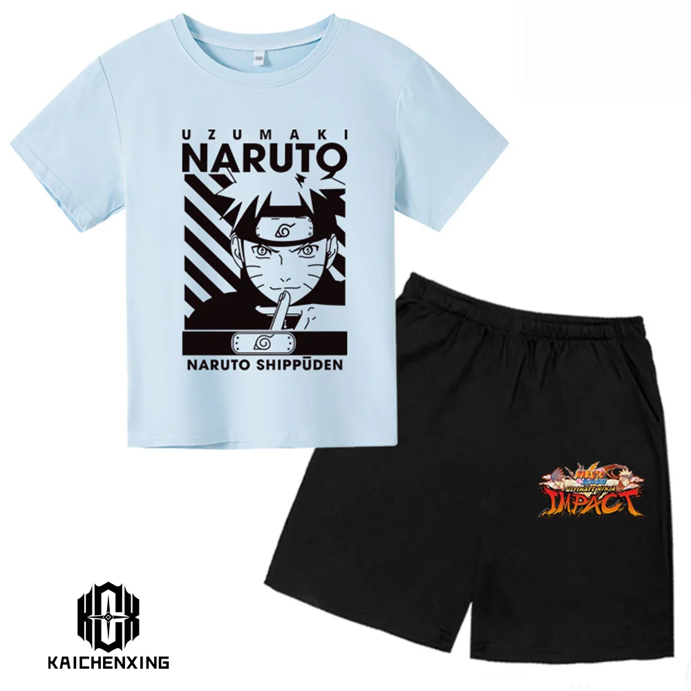 

New Naruto Tshirt Kids Cool T-shirt boys clothes girls Short Sleeve Summer Men Women Tops Tees anime Fashion narutoes t shirt