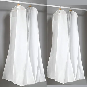 Large for Wedding Dress Dust Cover Zipper Gown Dustproof Cover Storage Bag Foldable Garment Clothes  in Pakistan