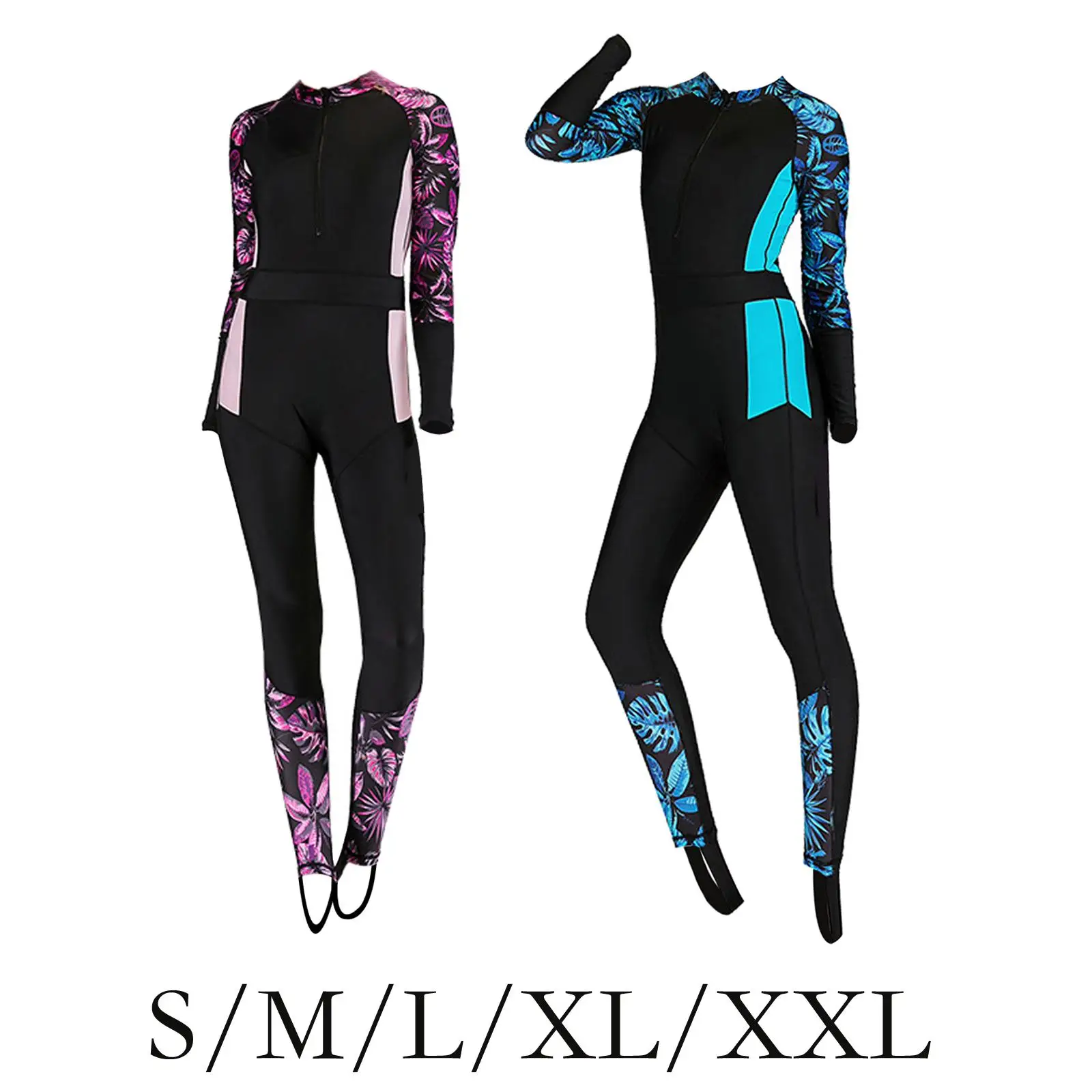 

Soft Full Length Wetsuit One Piece Sun Protection for Women Swimming Adults