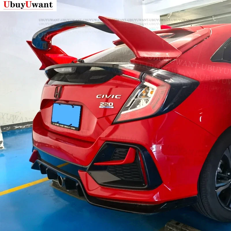 

Для Honda Civic 2016 2017 2018 2019 2020 10-го поколения FK7 хэтчбек задний спойлер Type-R стиль тюнинг крыло багажника украшение для губ