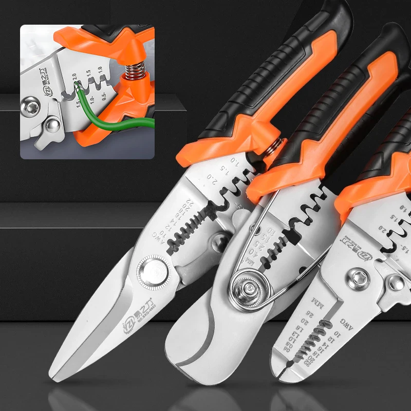 

Multifunctional Professional Cable Wires Pliers Set Stripper Crimper Cutter Needle Nose Nipper Wire Stripping Crimping Hand Tool