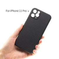 iphone11 pro case carcasa iphone luxury carbon fiber smartphone coque plain hard matte kevlar dustproof lightweight phone cover