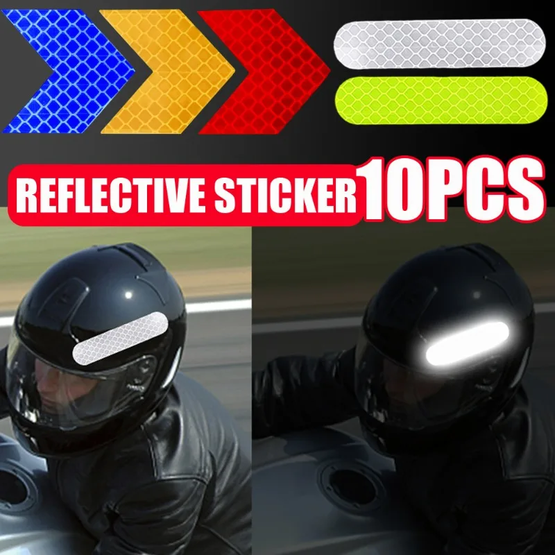 

Светоотражающая наклейка для мотоциклетного шлема, автоматические Светоотражающие предупреждающие наклейки высокой яркости для электромобиля, стикер для стайлинга автомобиля