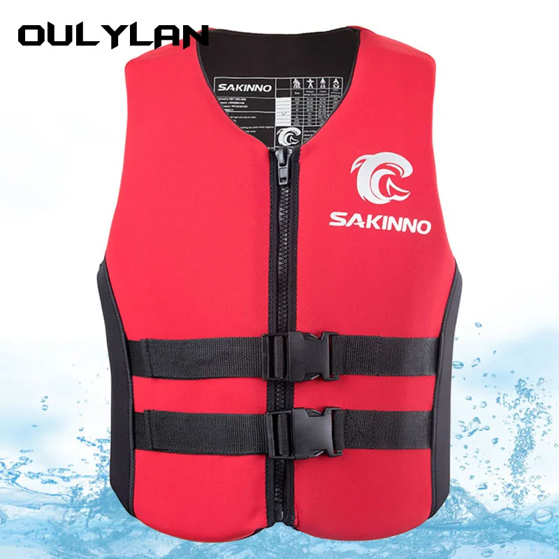 

Oulylan Buoyancy Jacket Life Vest Swimming Neoprene Life Jacket Adult Children Water Sport Boating Skiing Driving Vest Drifting