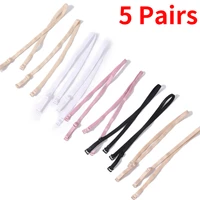 5 pairs women non slip elastic adjustable bra strap holder buckle detachable female womens elastic belt intimates accessories