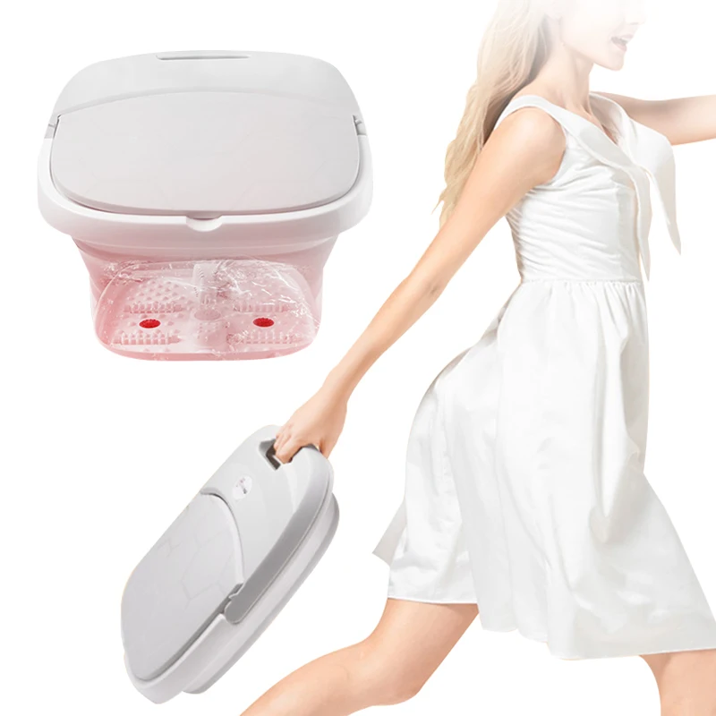 

Folding Foot Bath Barrel Bubble Surfing Household Massage Feet-Washing Basin Heating Electric Constant Temperature Foot Bath