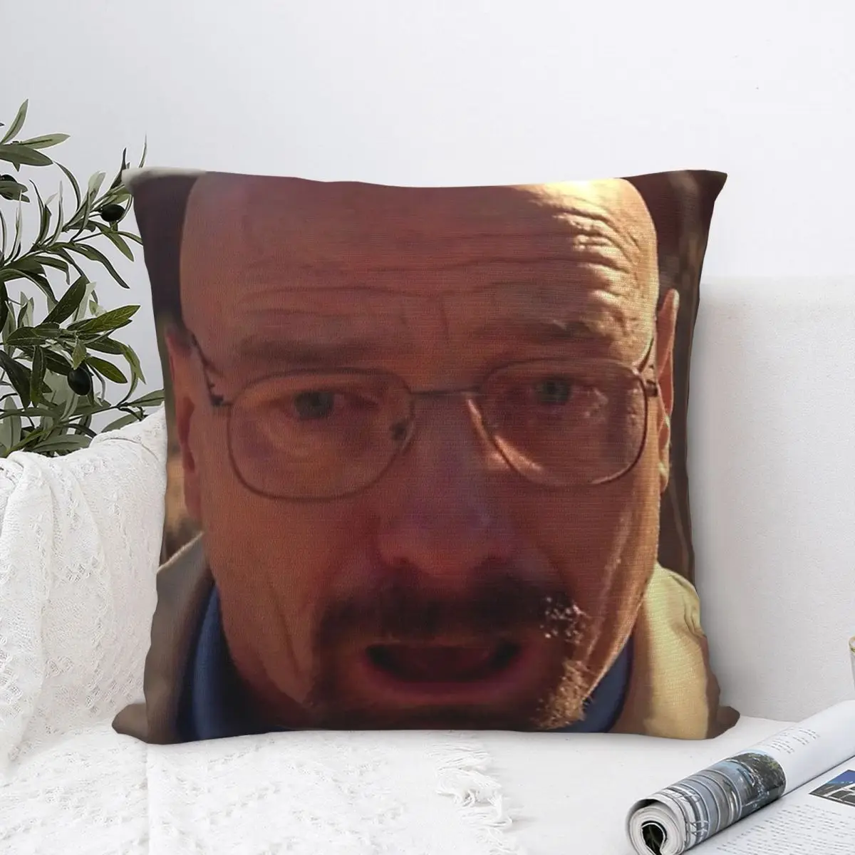 Walter White Meme Breaking Bad Pillowcase Soft Fabric Cushion Cover Decorative Pillow Case Cover Home Square 18" images - 6